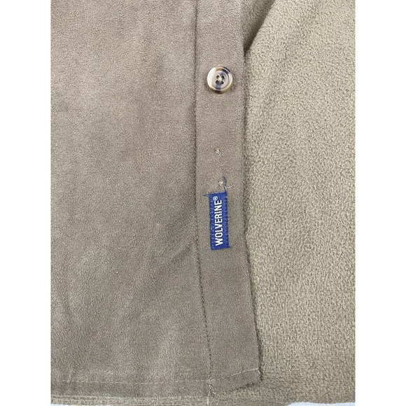 Wolverine Shacket Jacket Barn Coat XXL Brown Fleece Lined Chore Work Button‎ up - Picture 10 of 12